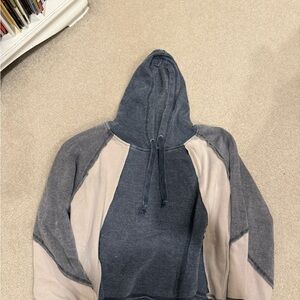 Vintage Havana Blue and Gray Hoodie